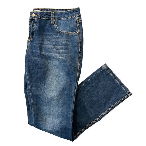 DownEast Blue Med Wash Denim Jeans - Picture 1 of 8
